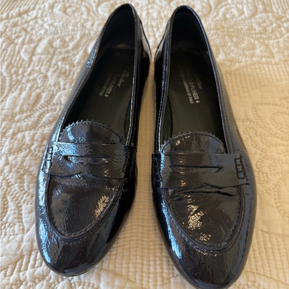 COUTURE Donald J Pliner MADE IN ITALY patent leather loafers like new 7.5 - Picture 1 of 5